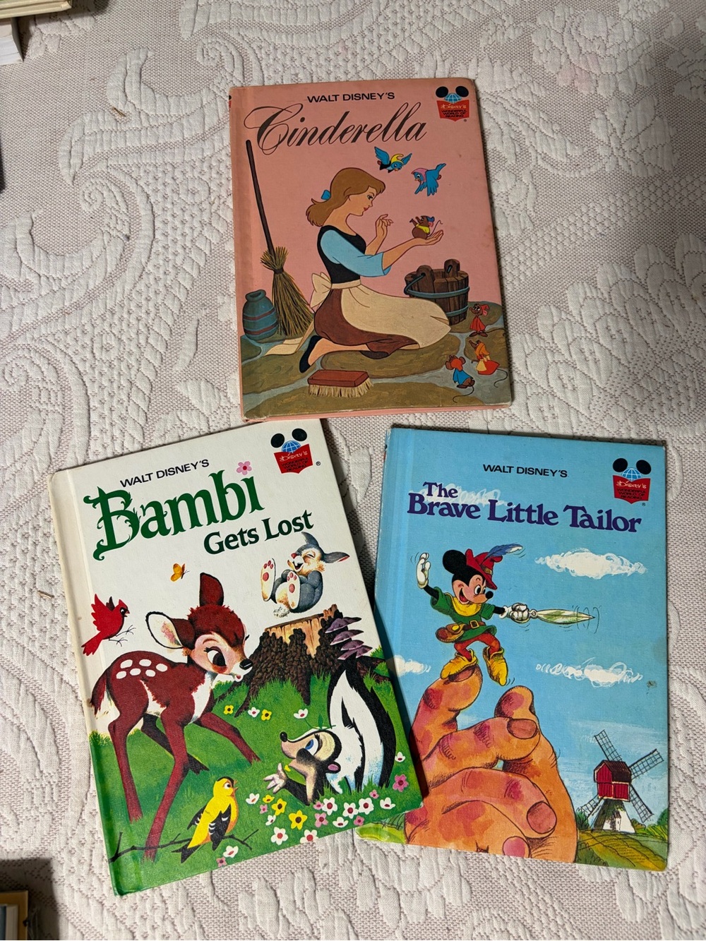 Vintage Disney books - set of 3